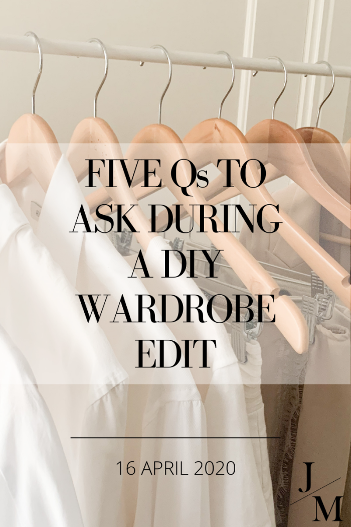 5 Questions to Ask When Doing a DIY Wardrobe Edit